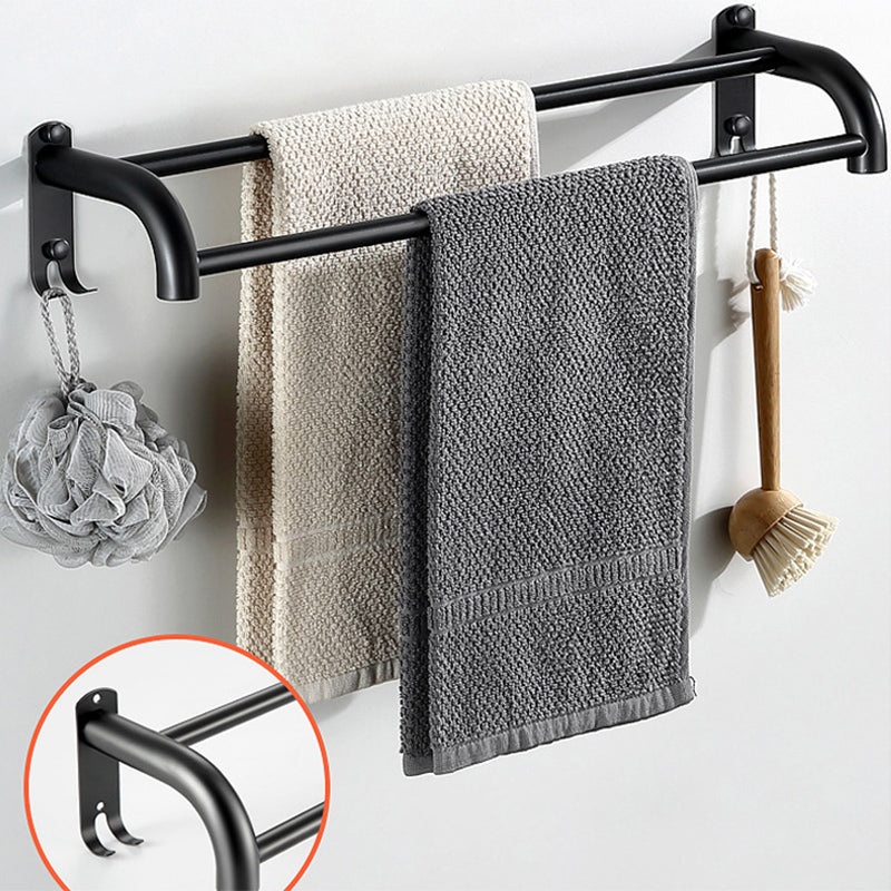 Rynx | Modern Bathroom Accessories Black Paper Holder Bathroom Shelf Bathroom Accessory Set