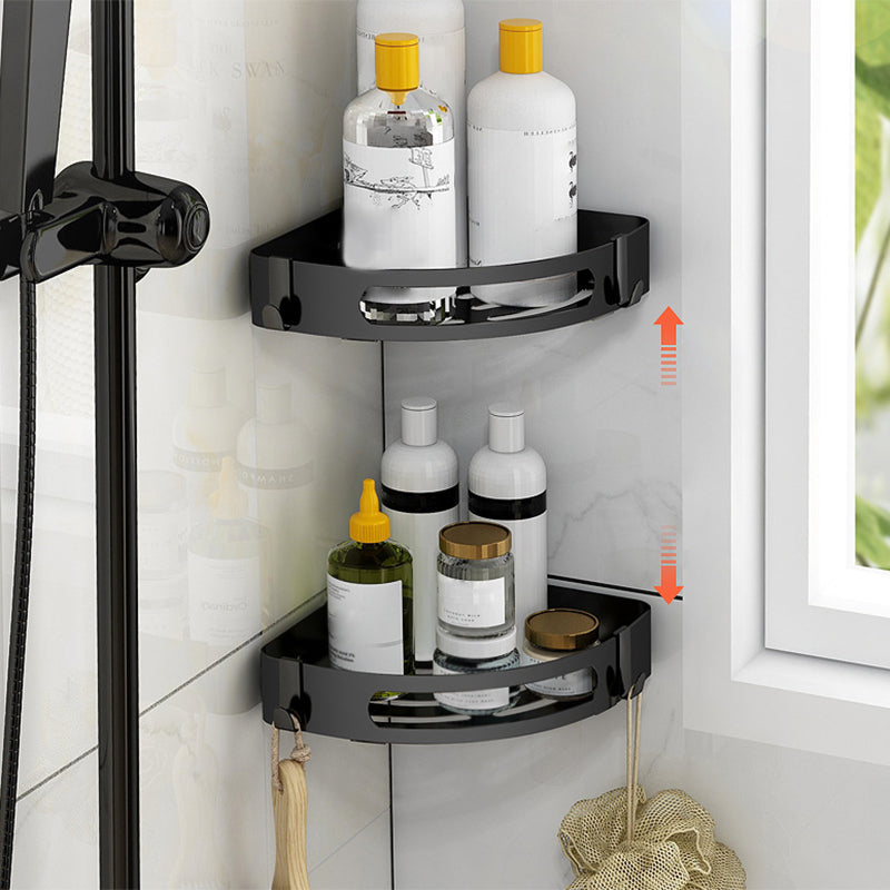 Rynx | Modern Bathroom Accessories Black Paper Holder Bathroom Shelf Bathroom Accessory Set
