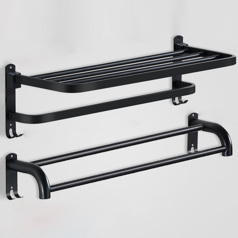 Rynx | Modern Bathroom Accessories Black Paper Holder Bathroom Shelf Bathroom Accessory Set
