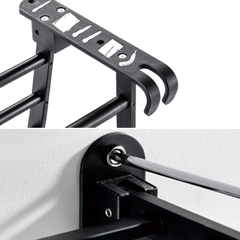 Rynx | Modern Bathroom Accessories Black Paper Holder Bathroom Shelf Bathroom Accessory Set