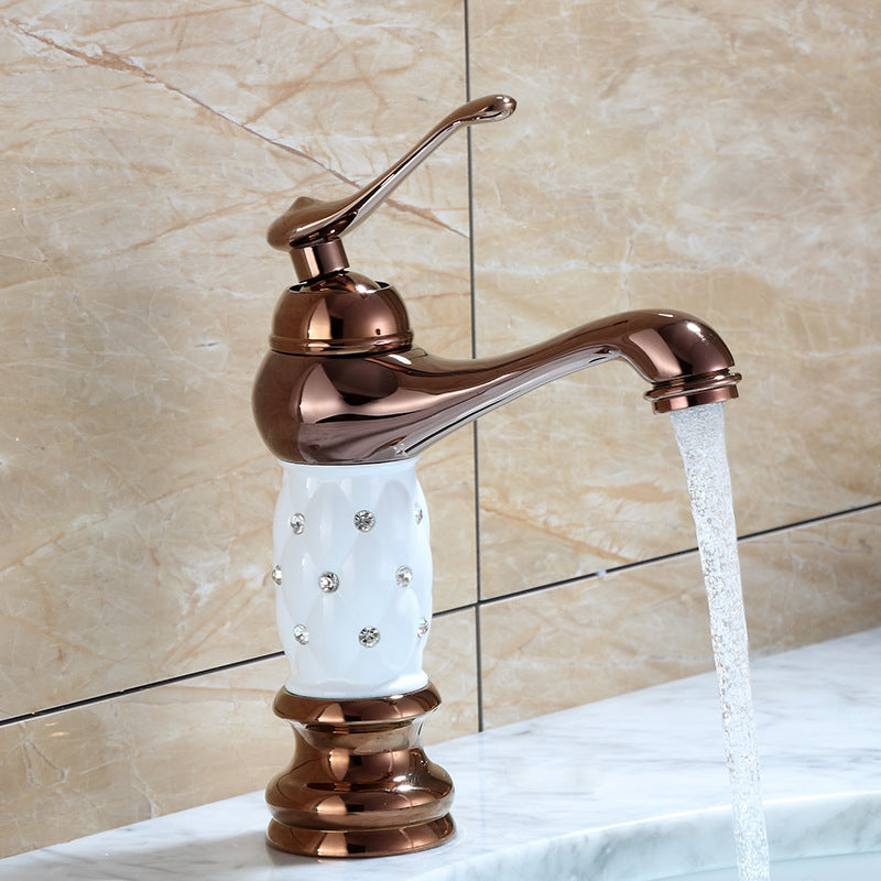 Rynx | Luxury Vessel Faucet Brass Lever Handles Low Arc Sink Faucet