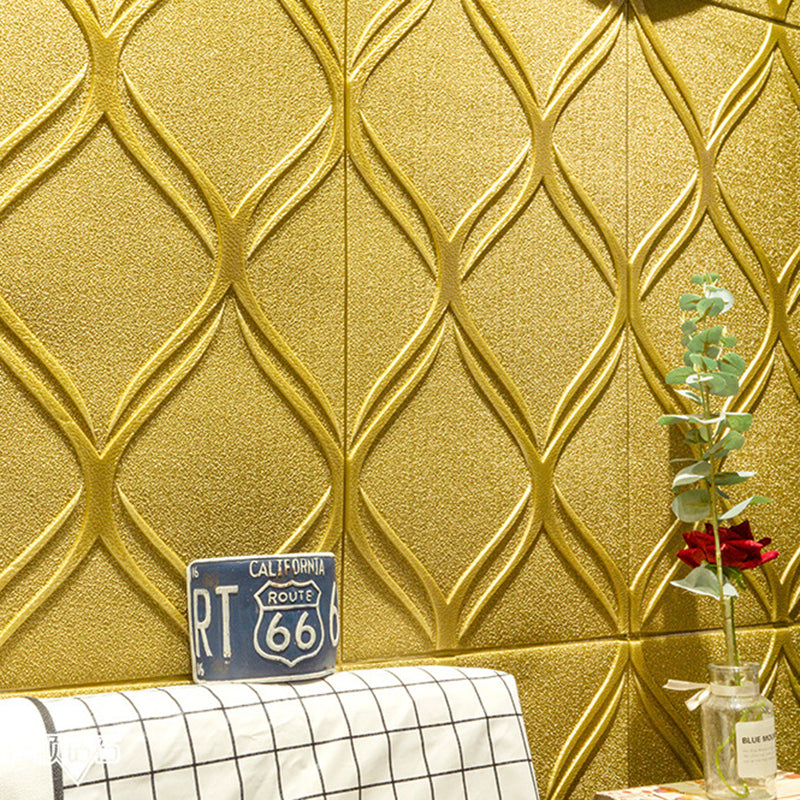 Rynx | Contemporary waterproof wall planks striped brick bedroom wall panels