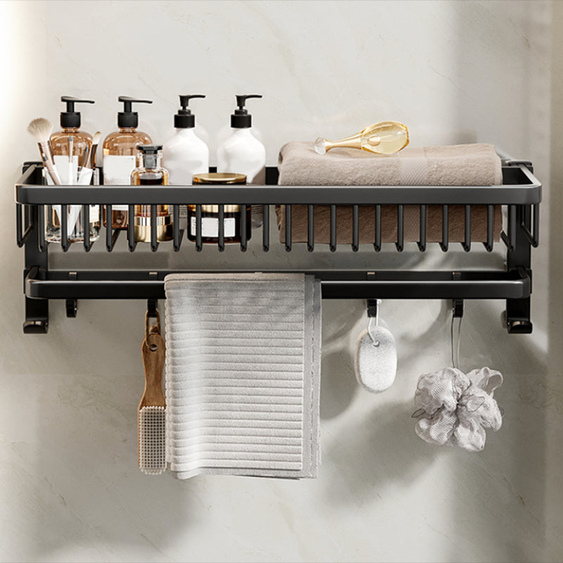 Rynx | Modern Bathroom Accessories Set Black Bath Shelf Bath Accessories Set