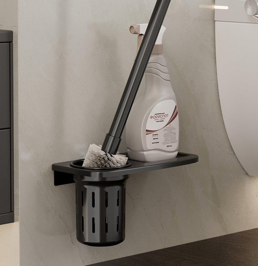 Rynx | Modern Bathroom Accessories Set Black Bath Shelf Bath Accessories Set