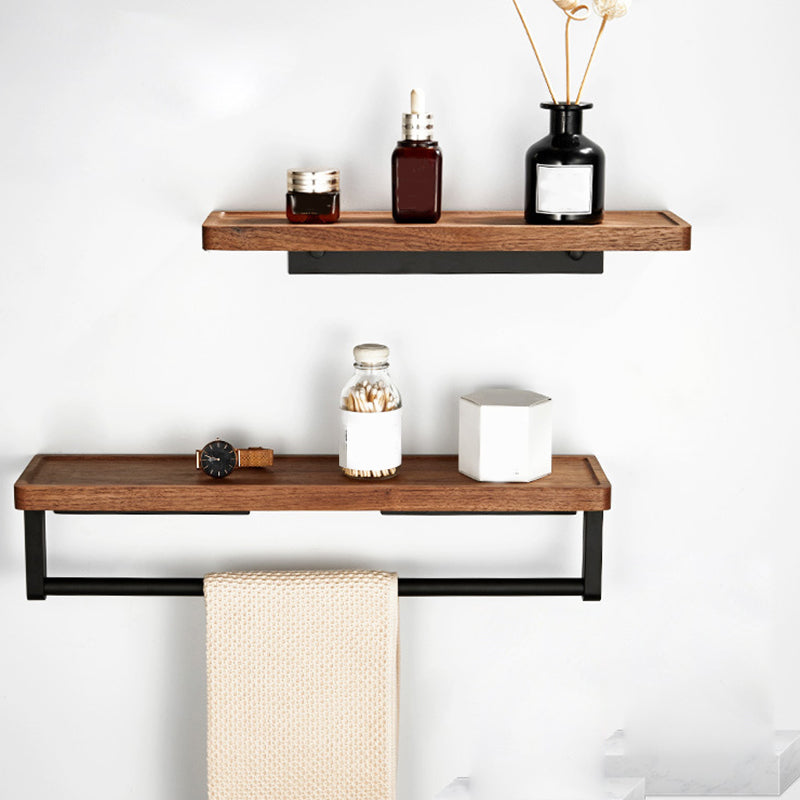 Rynx | Wood and Aluminum Bath Accessory Set Black Bathroom Accessory Kit