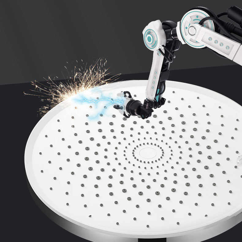 Rynx | Round Fixed Shower Head High Flow Aerated Wall Mount Shower Head