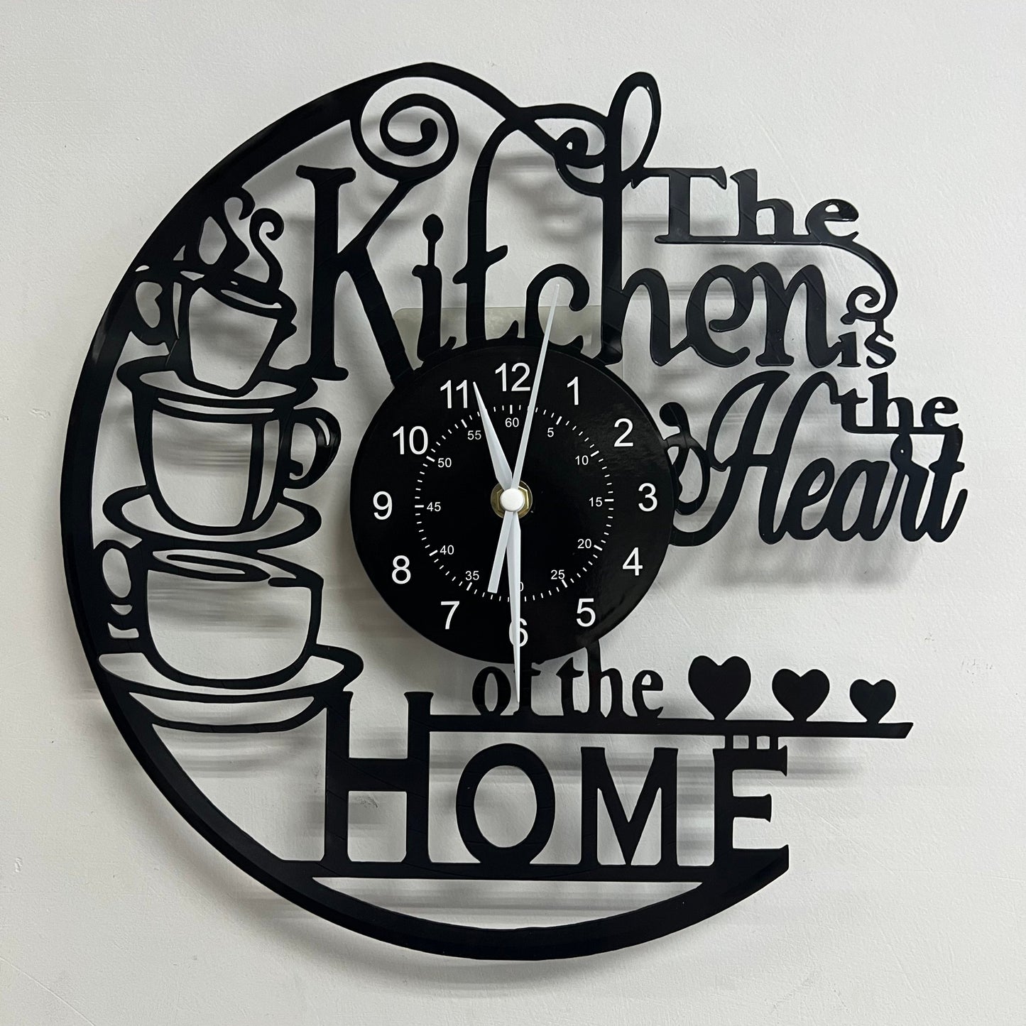 Rynx | Vinyl Record Wall Clock - Silent Clock for Living Room, Bedroom, and Kitchen