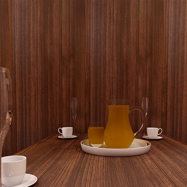 Rynx | Modern Pearl Wainscoting PVC Wood Grain Wall Access Panel Peel and Stick Wall Tile