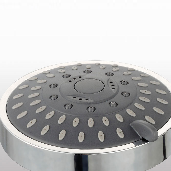 Rynx | Modern Standard 5 Settings Shower Head Round Metal Adjustable Spray Pattern Shower Head