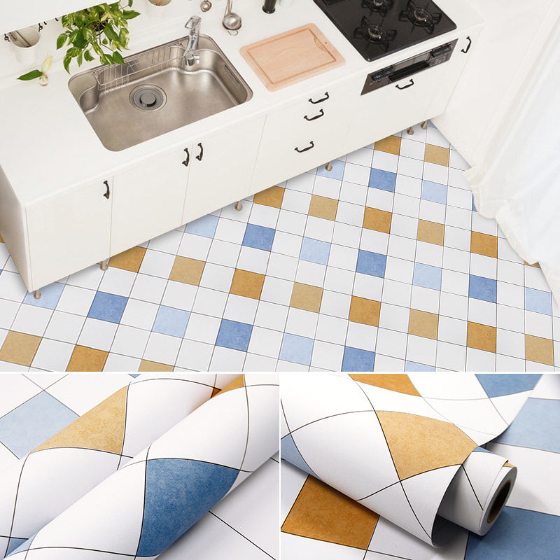 Rynx | Modern PVC Floor Geometric Pattern Peel and Stick Vinyl Plank Floor