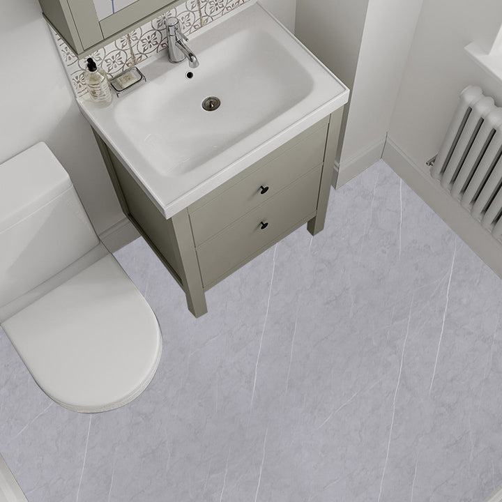 Rynx | Modern PVC flooring Peel and Stick porcelain tile look vinyl plank flooring Light grey