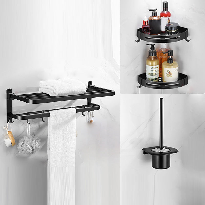 Rynx | Matte black bathroom accessory set Modern bathroom accessory hardware set