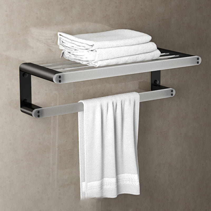 Rynx | Modern Bathroom Accessory Set Bathroom Shelf Towel Holder Black Bathroom Accessory Set
