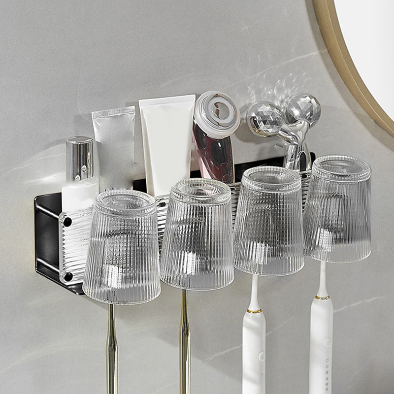 Rynx | Modern Bathroom Accessory Set Bathroom Shelf Towel Holder Black Bathroom Accessory Set