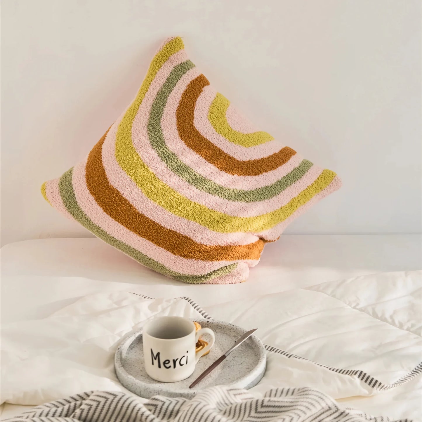 Rynx | Bohemian Microfiber Fuzzy Pillow Case Cozy Home Deco Pillow Cover