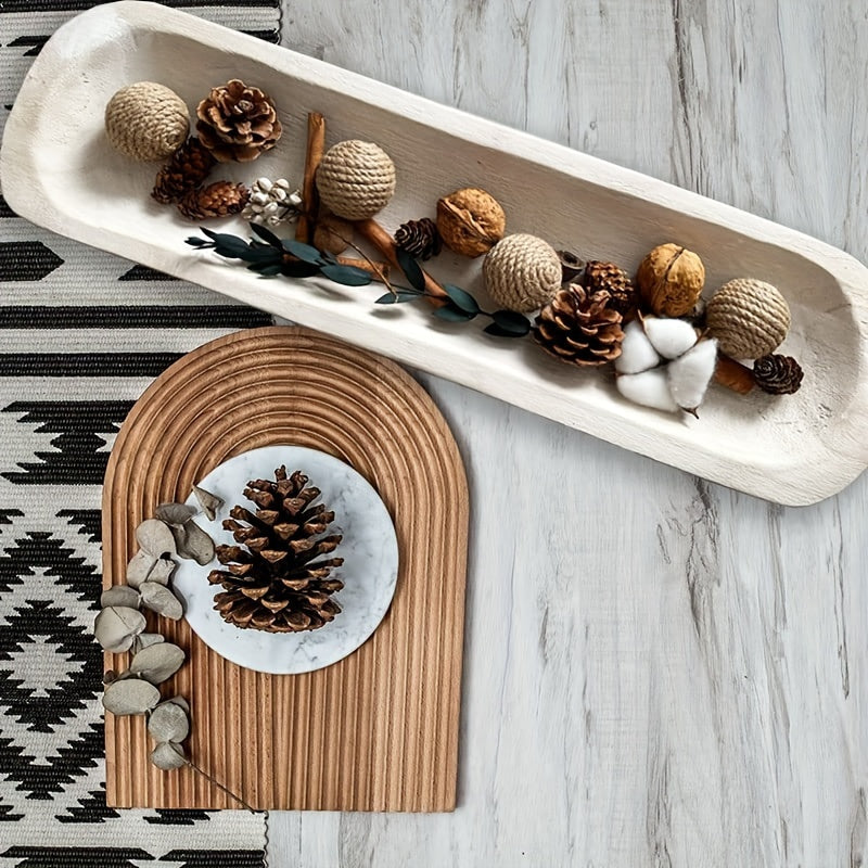 Rynx | WoodServe-dough bowl - Hand-carved wooden decorative bowl for table decor