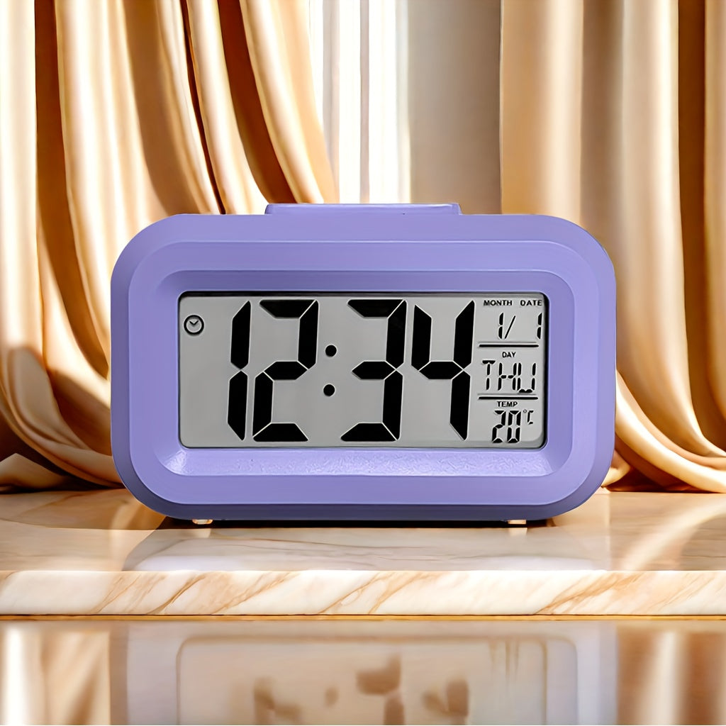 Rynx | GlowClock - Digital Alarm Clock with Date and Light Display