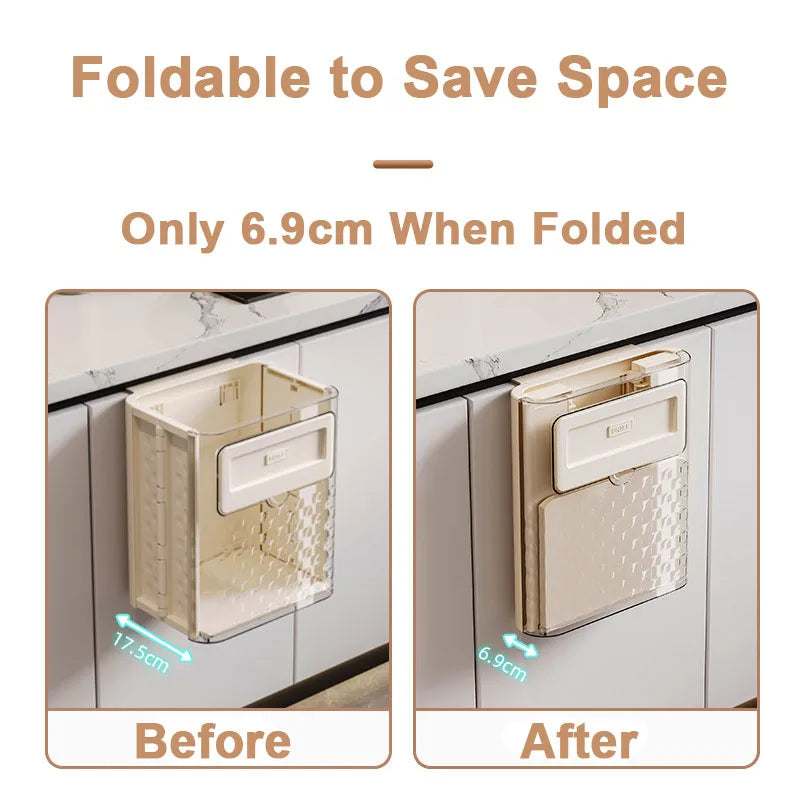 Rynx | Space Saver Door Hanging Foldable Garbage Can