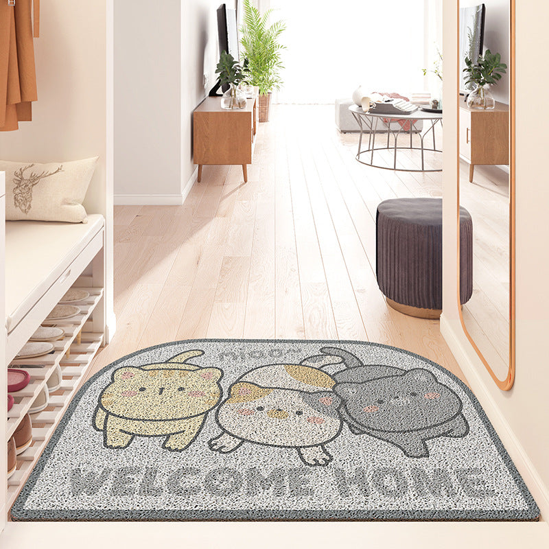 Rynx | Sweet Large Head Cat PVC Spiral Doormat