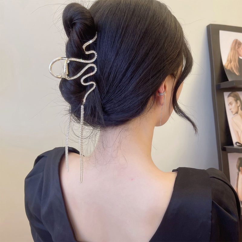 Rynx | Snake Hair Clip with Rhinestones