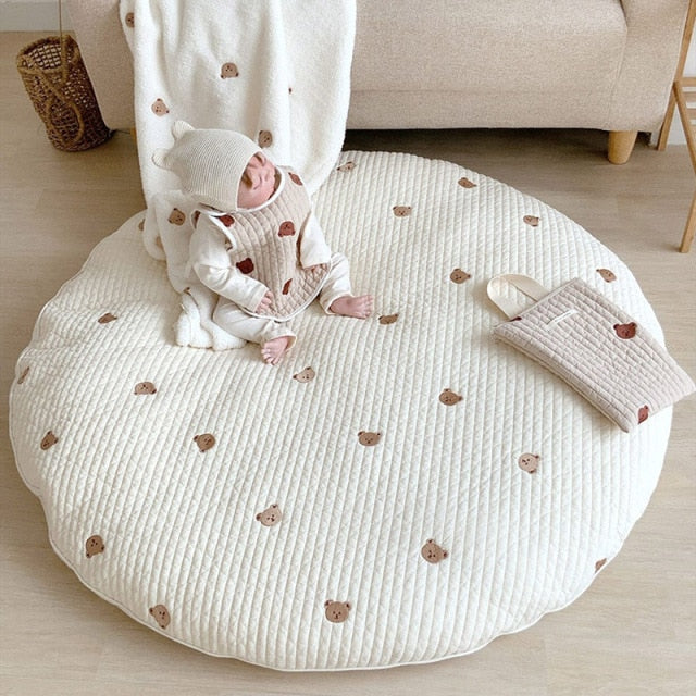 RYNX | Bear Embroidery Baby Crawling Mat