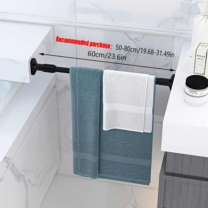 Rynx | Adjustable Tension Curtain Rod - Heavy-Duty, No-Drill Extendable Rod for Shower, Closet, Window, Towel Rack - Metal and Plastic Home Accessory