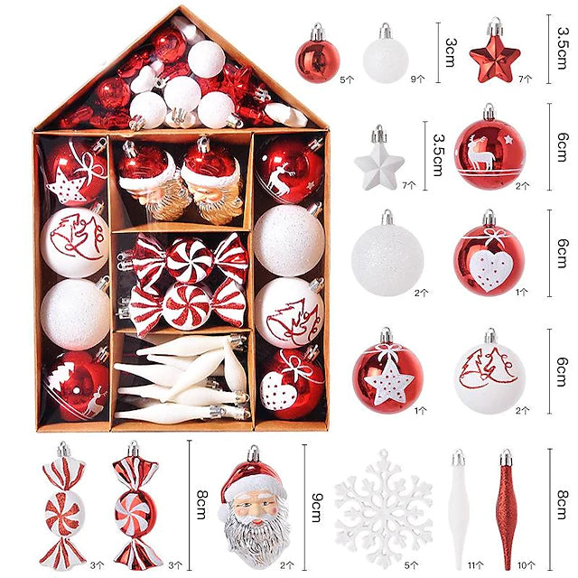 Rynx | 70-piece Set: Christmas Tree Decorations Christmas Balls