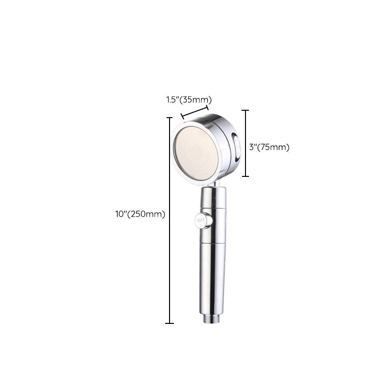 Rynx | Modern Handheld Showerhead 3 Spray Round Metal Shower Heads