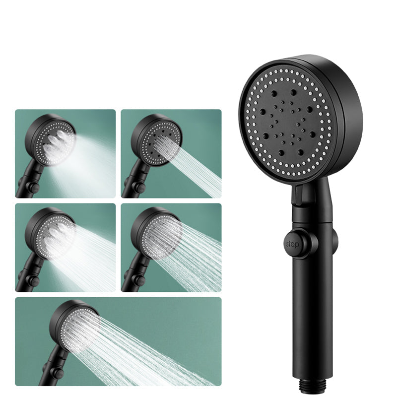 Rynx | Round Handheld Showerhead Modern Plastic Head with Self-Cleaning