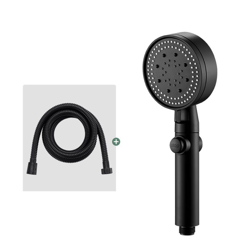 Rynx | Round Handheld Showerhead Modern Plastic Head with Self-Cleaning