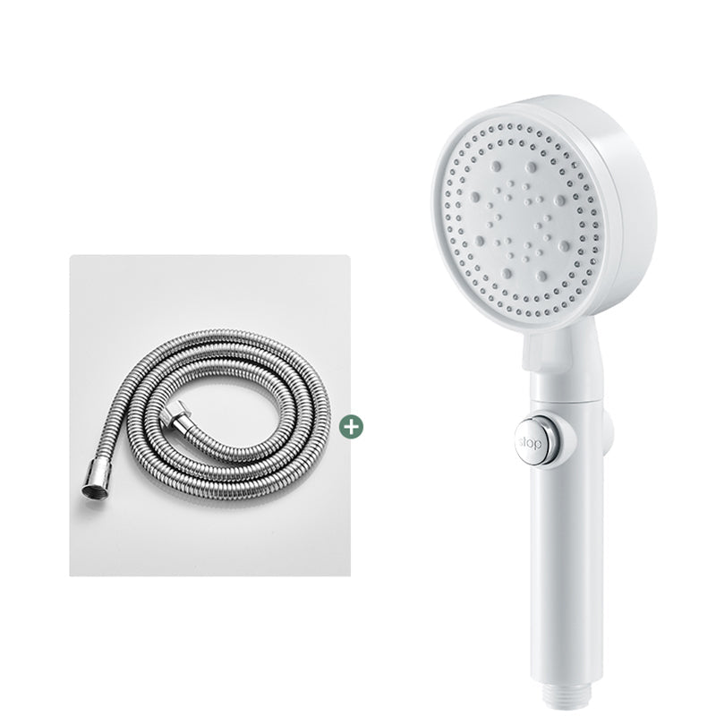 Rynx | Round Handheld Showerhead Modern Plastic Head with Self-Cleaning