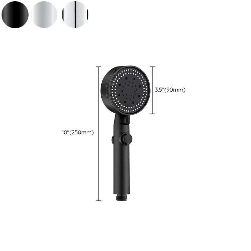 Rynx | Round Handheld Showerhead Modern Plastic Head with Self-Cleaning