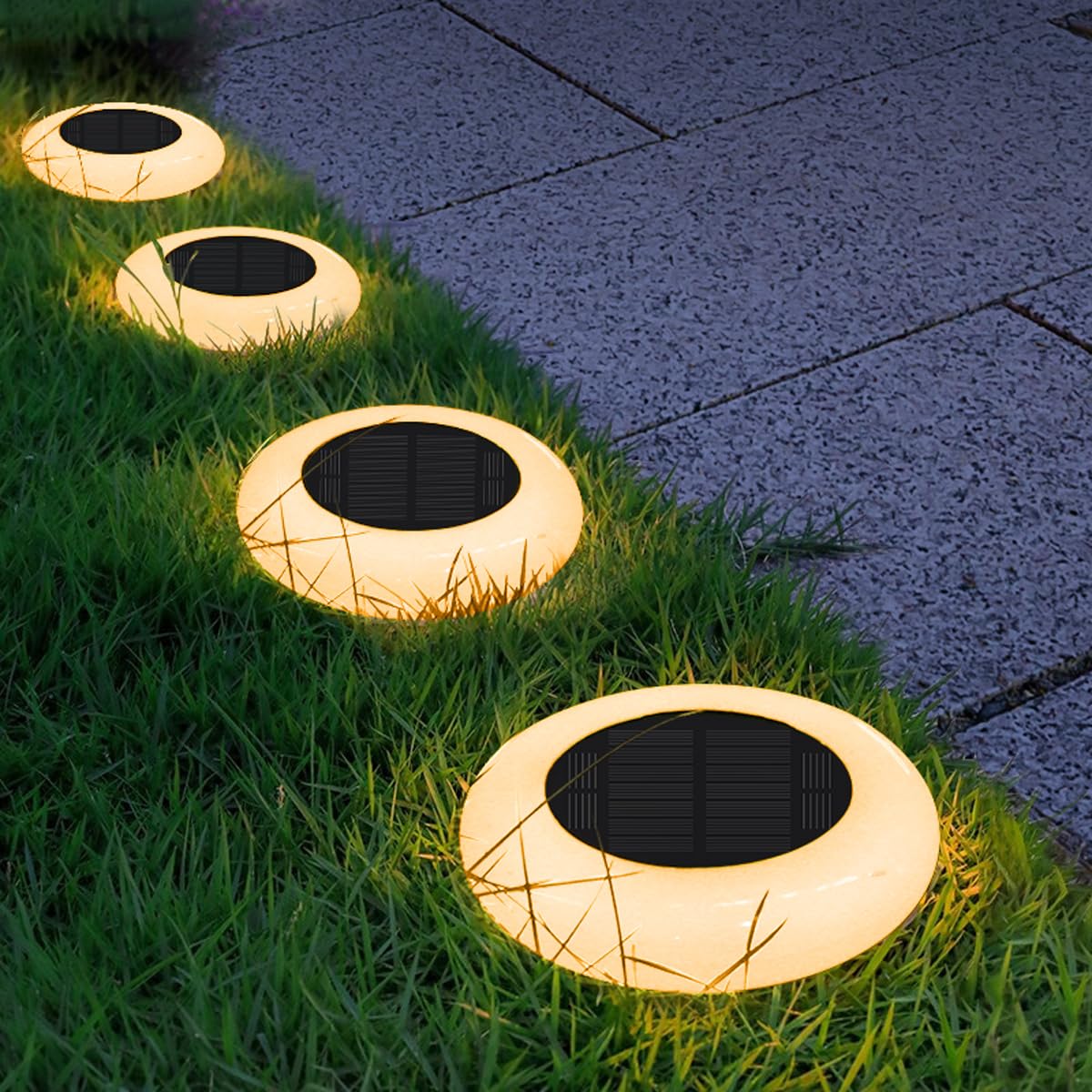 Rynx | Intelamp Color Changing Solar Light Outdoor 2 Pack with Remote Control - Garden and Path Lighting