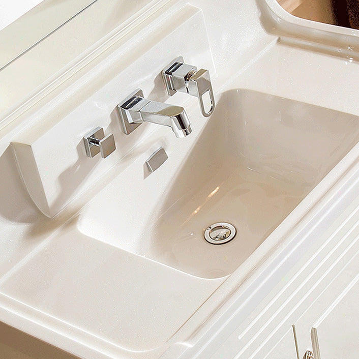 Rynx | Wall Mounted Faucet Brass Lever Handle Bathroom Faucet Hand Shower