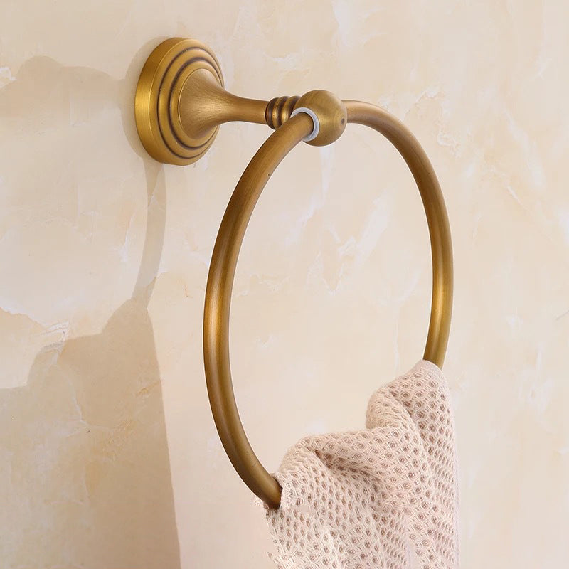 Rynx | 4-piece traditional bathroom accessory set Gold Brass bathroom accessory hardware set