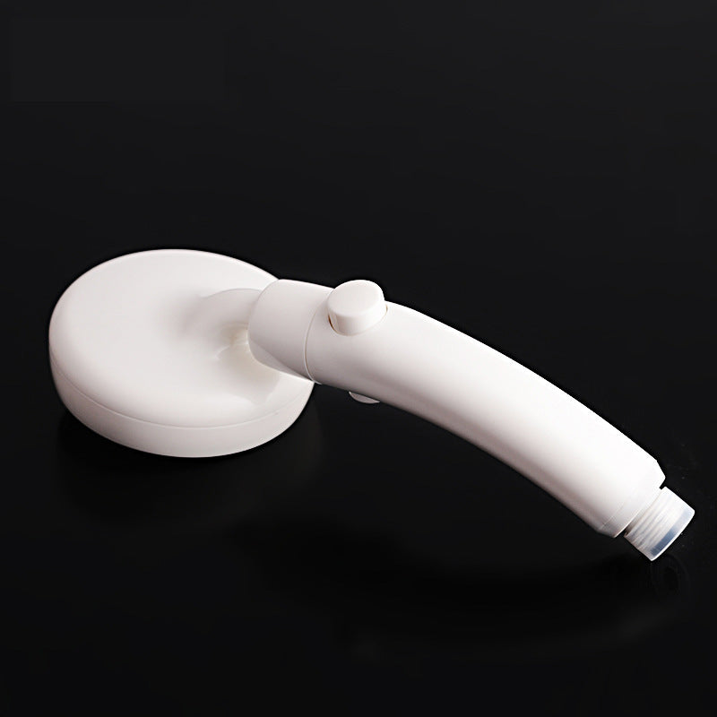 Rynx | Plastic Handheld Showerhead White Standard Spray Round Wall Mounted Swivel Showerhead