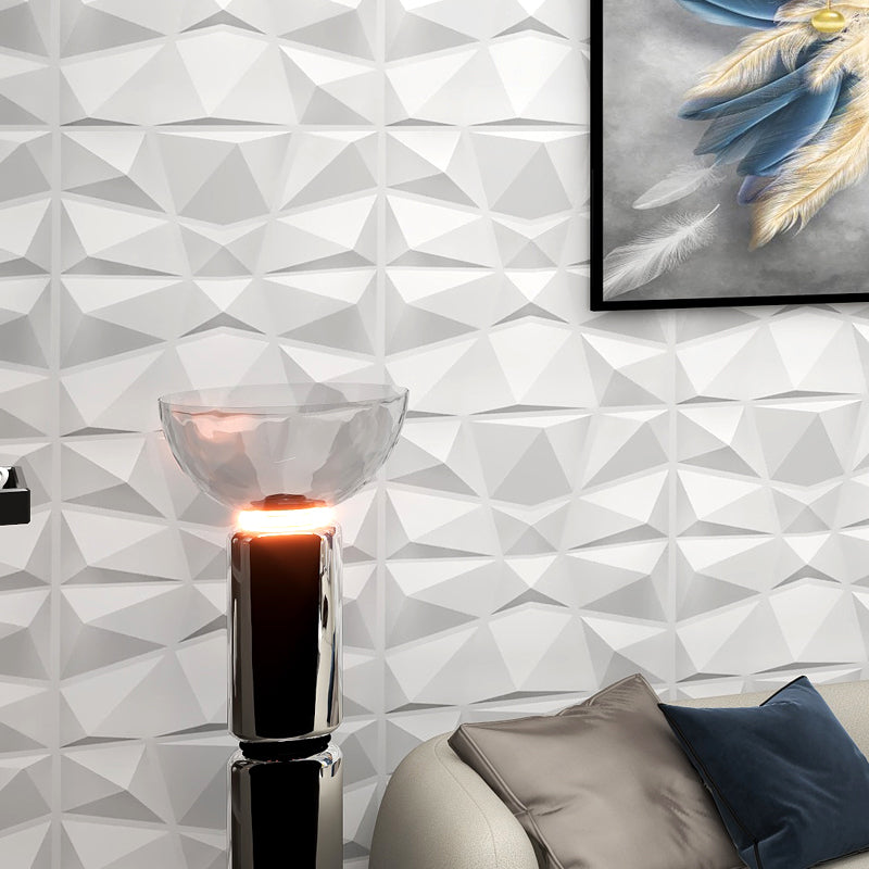 Rynx | Modern Zinc Back Wall Panel Smooth Upholstered Wall Ceiling in Black and White