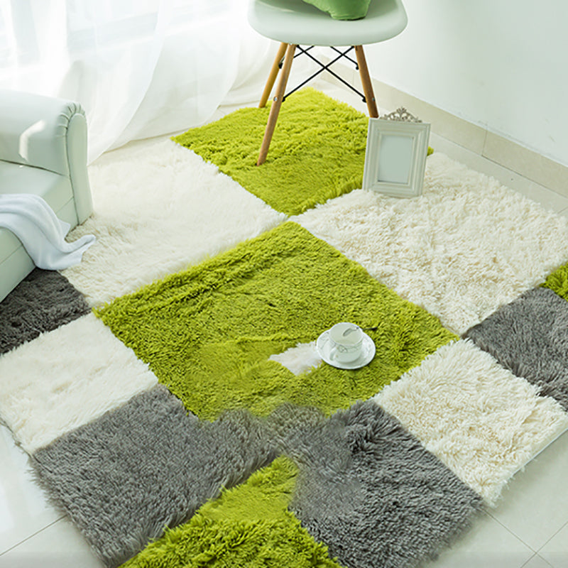 Rynx | Basic carpet tiles solid color long pile square bedroom carpet tiles