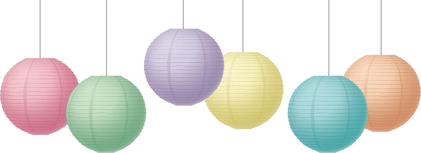 Rynx | Teacher Created Resources Pastel Pop 8" Hanging Paper Lanterns