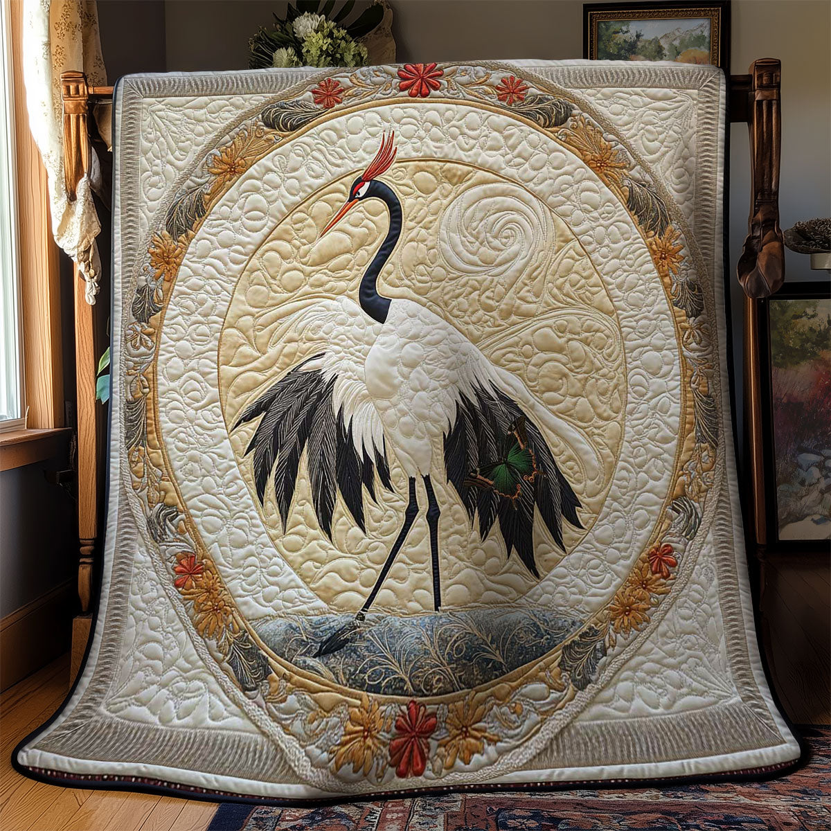 Rynx | Majestic Crane Blossom Quilt