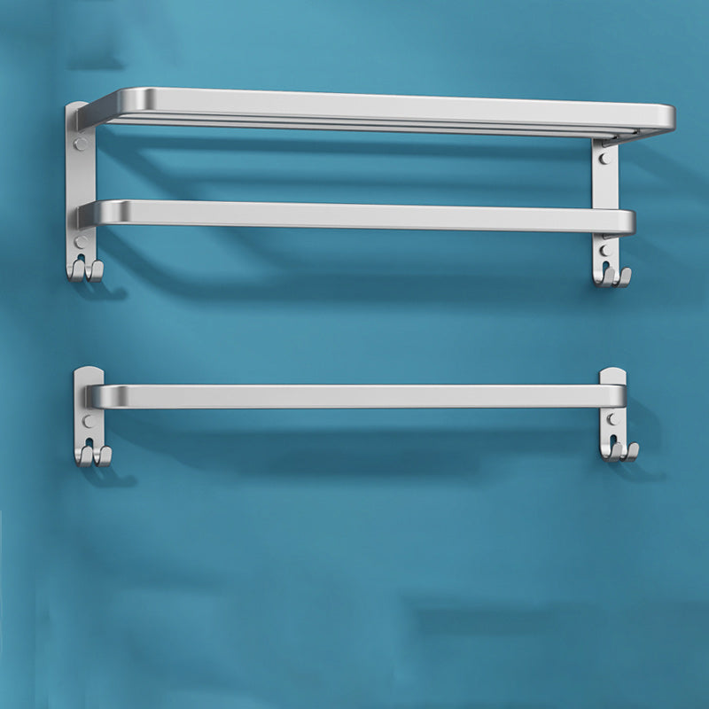 Rynx | 7-piece Bathroom Accessory Set Modern Aluminum Bathroom Set in Silver