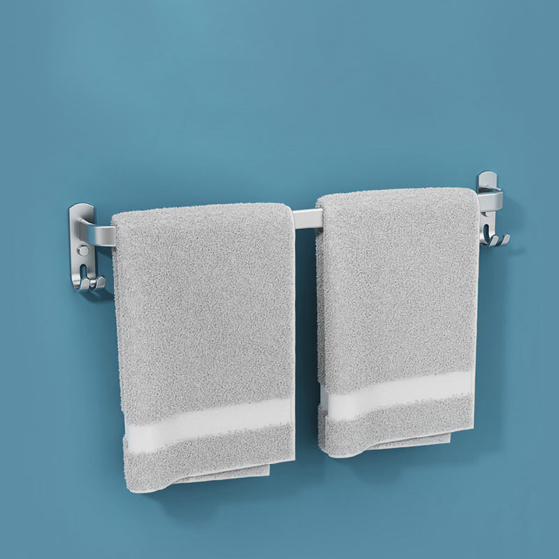 Rynx | 7-piece Bathroom Accessory Set Modern Aluminum Bathroom Set in Silver
