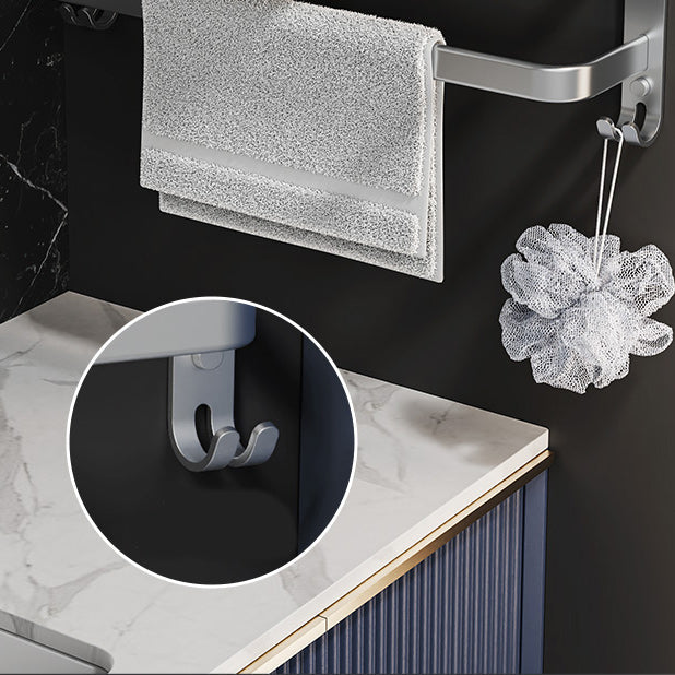 Rynx | 7-piece Bathroom Accessory Set Modern Aluminum Bathroom Set in Silver