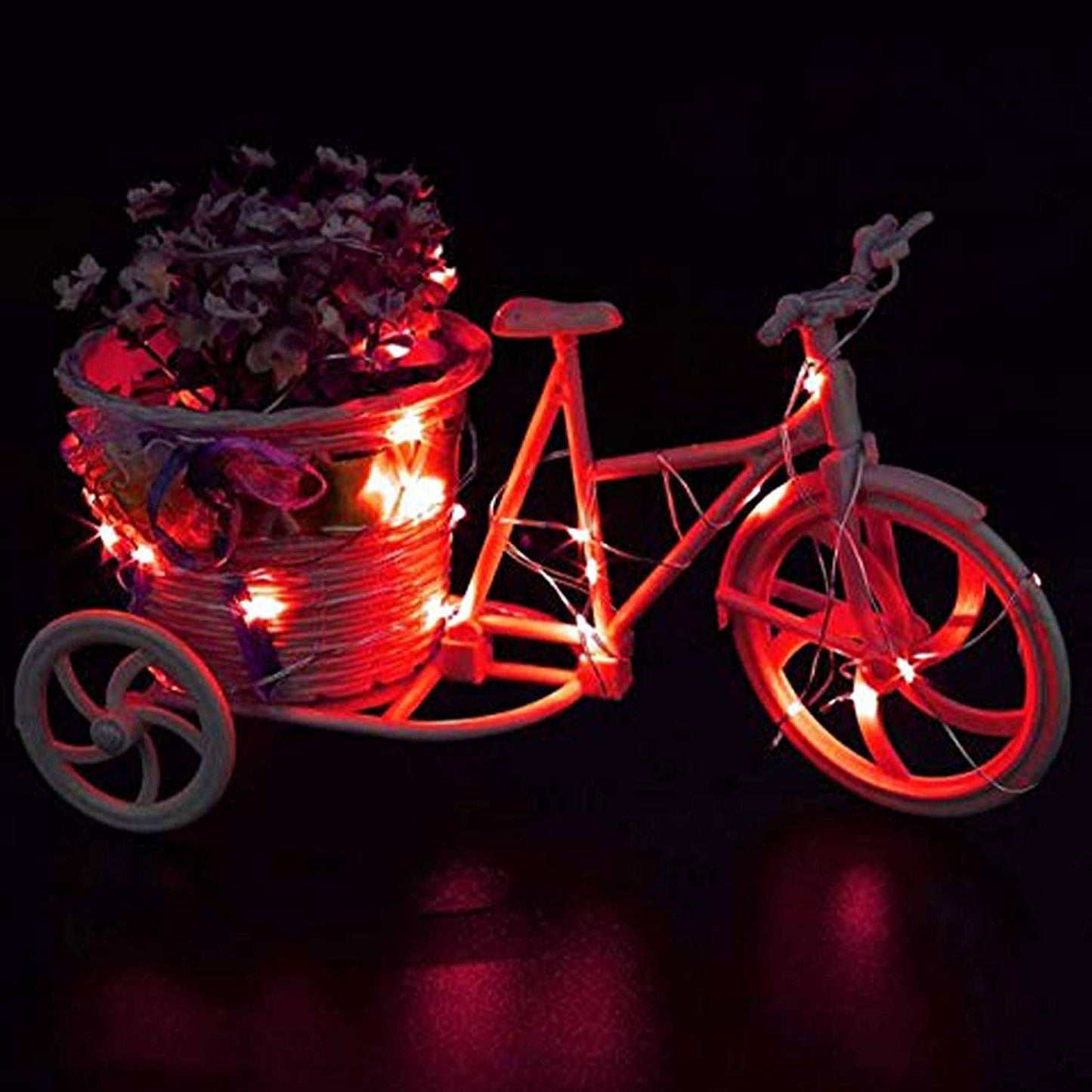 Rynx | Ninite Light Sources 24 Pack Red Battery-Operated Fairy Lights, 6.6Ft, 20 LEDs For DIY Events