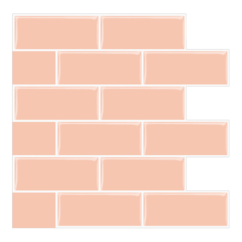 Rynx | Plastic Peel and Stick Tiles Subway Tiles Wallpapers for Kitchen and Bathroom