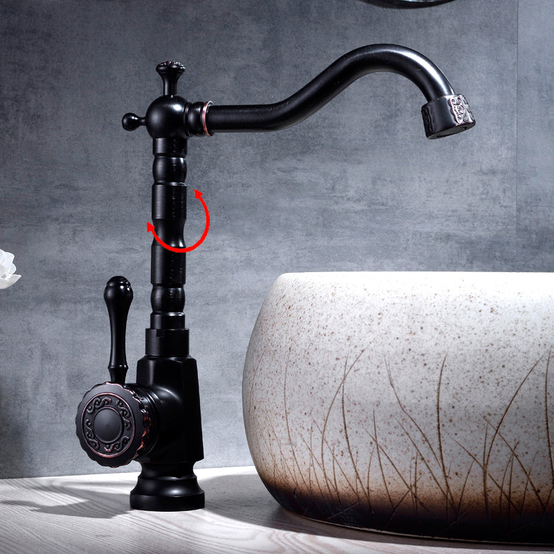 Rynx | Glam Style Basin Faucet with Swivel Spout and Lever Handle