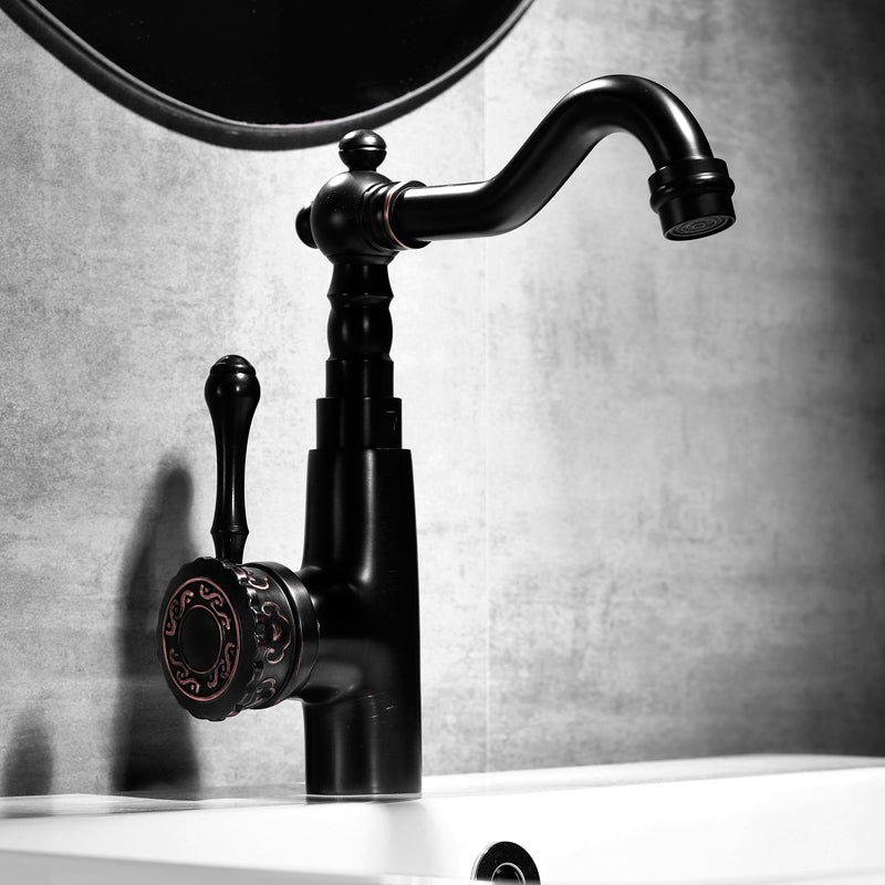 Rynx | Glam Style Basin Faucet with Swivel Spout and Lever Handle