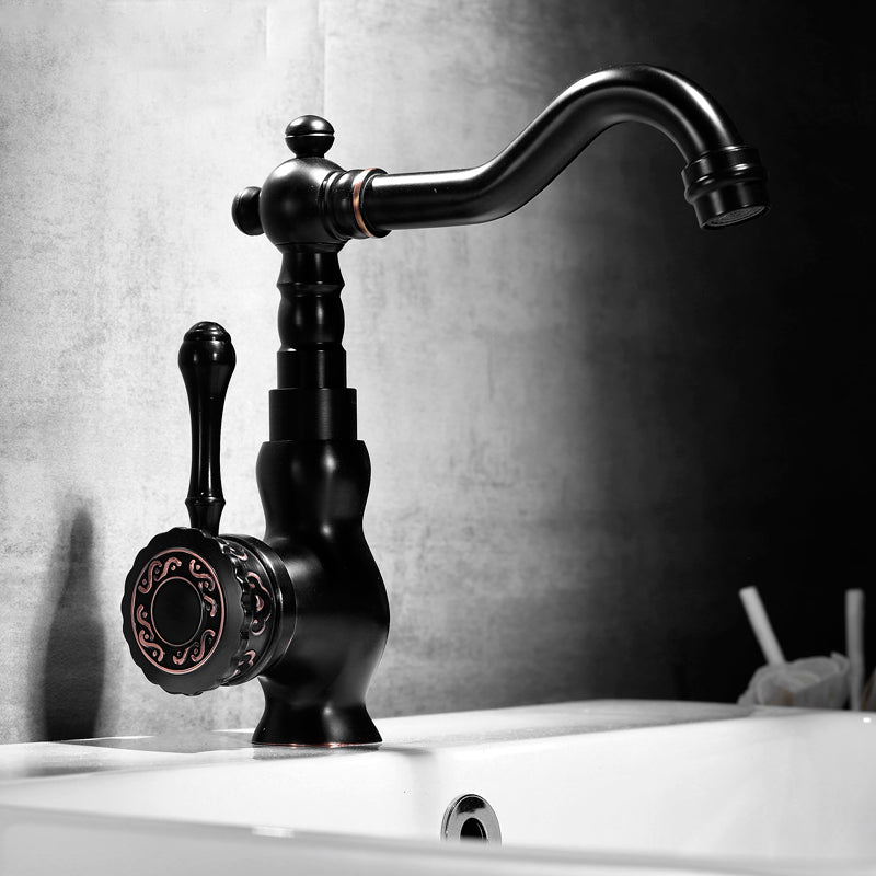 Rynx | Glam Style Basin Faucet with Swivel Spout and Lever Handle
