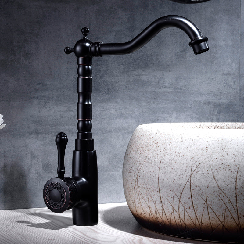 Rynx | Glam Style Basin Faucet with Swivel Spout and Lever Handle