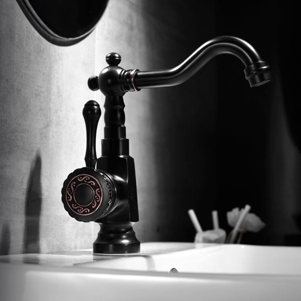 Rynx | Glam Style Basin Faucet with Swivel Spout and Lever Handle